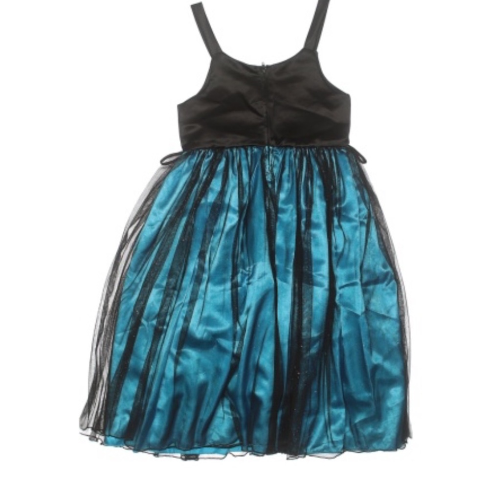My Best Kid Size 5 - 6 Special Occasion Dress Black/Turquoise